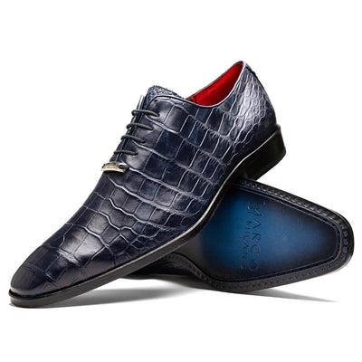 Marco Di Milano Bono Navy Leather Oxford