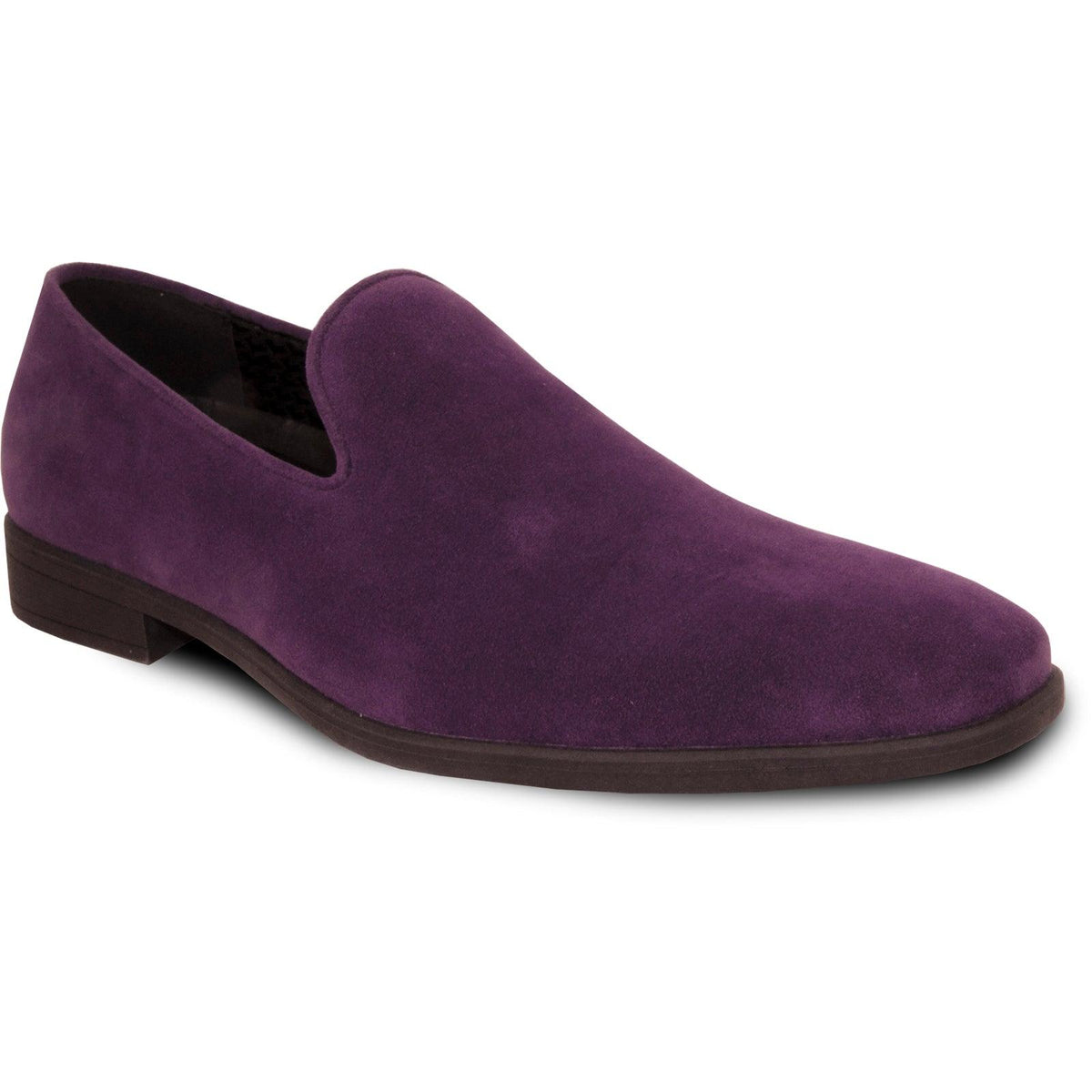 "Bravo Men's Purple Suede Slip-On Dress Loafer: the Perfect Wedding & Prom Shoe" - USA Men's Outlet