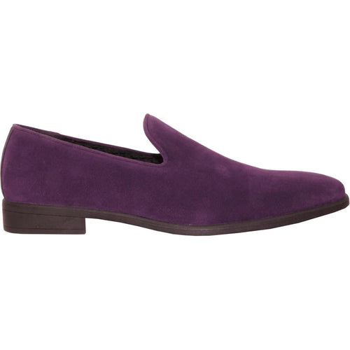 "Bravo Men's Purple Suede Slip-On Dress Loafer: the Perfect Wedding & Prom Shoe" - USA Men's Outlet