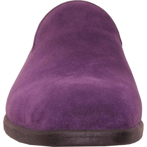 "Bravo Men's Purple Suede Slip-On Dress Loafer: the Perfect Wedding & Prom Shoe" - USA Men's Outlet