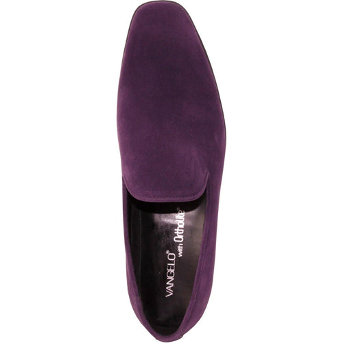 "Bravo Men's Purple Suede Slip-On Dress Loafer: the Perfect Wedding & Prom Shoe" - USA Men's Outlet