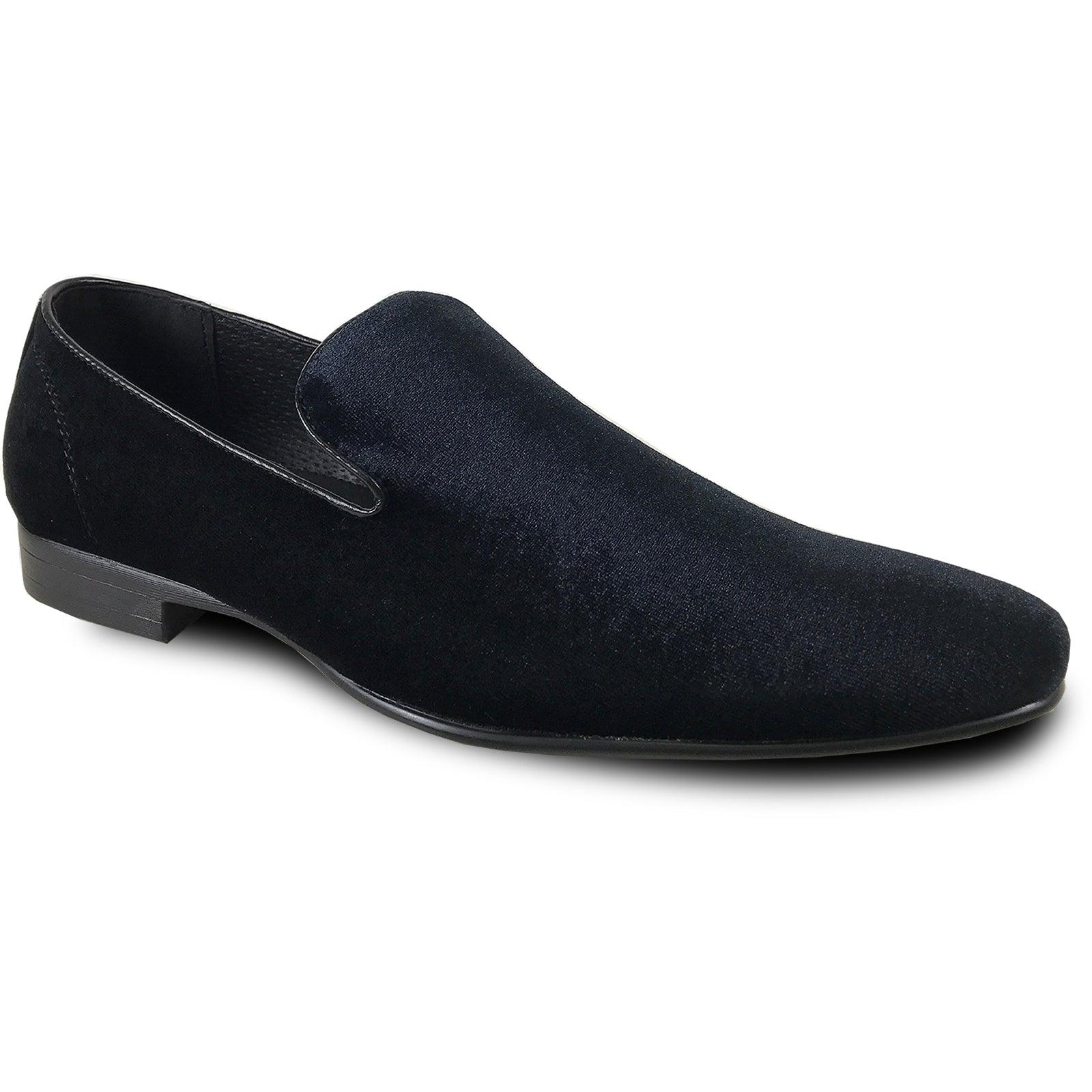 "Bravo Men's Velvet Tuxedo Loafer - Black" - USA Men's Outlet – SuitUSA