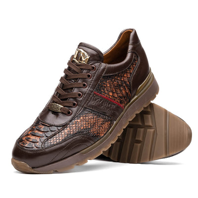 Marco Di Milano Brescia Cognac Washed Leather Shoes