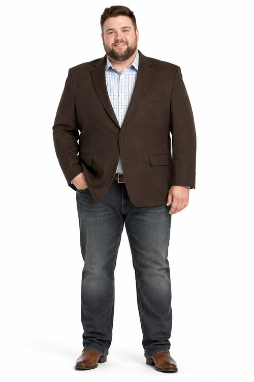 Men's Brown 2 Button Fashion Dress Casual Blazer by Menssuitsatlantain