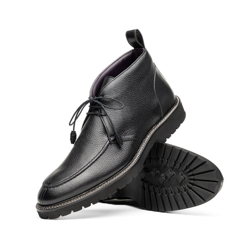 Zelli Campo High Deerskin Chukka Boot Black (48-595-BLK)