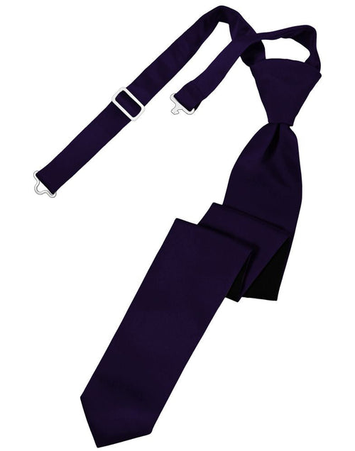 Amethyst Luxury Satin Skinny Necktie by Cardi