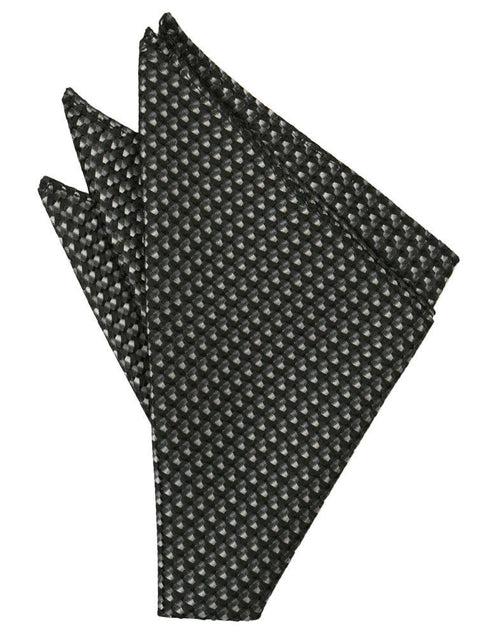 Asphalt Venetian Pocket Square by Cardi