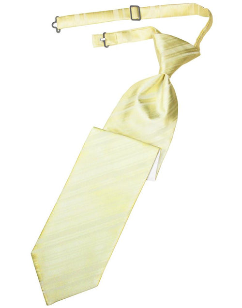 Banana Striped Satin Kids Necktie by Cardi