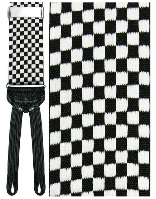 Cardi Bergamo Black Checkered Suspenders