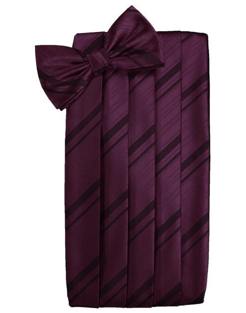 Berry Kids Striped Satin Cummerbund Cardi