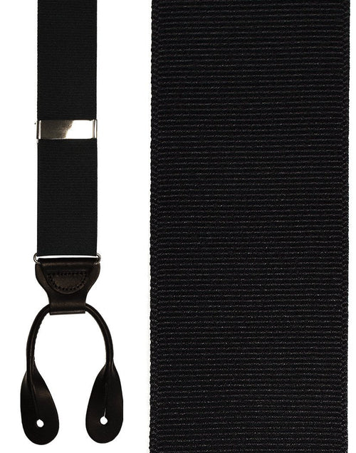 Black Grosgraine Ribbon II Suspenders by Cardi