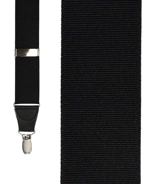Black Grosgraine Ribbon Suspenders Cardi