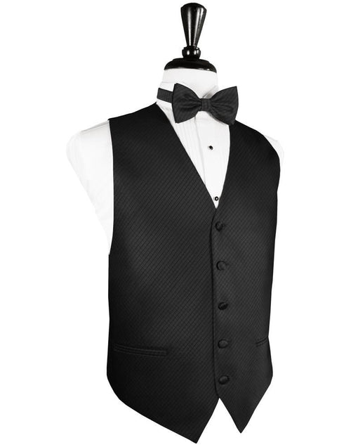 Black Palermo Tuxedo Vest by Cardi