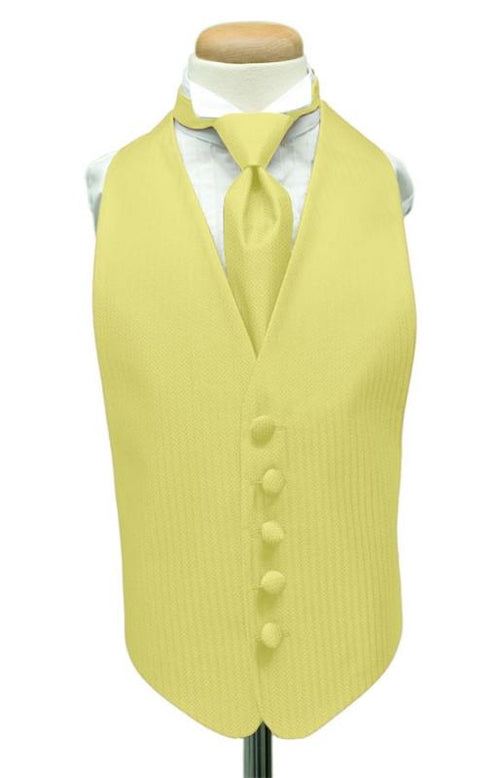 Buttercup Herringbone Kids Tuxedo Vest Cardi