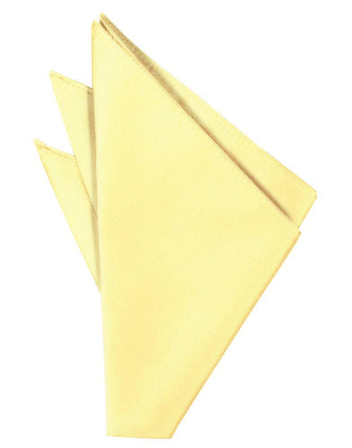 Buttercup Solid Twill Pocket Square by Cardi