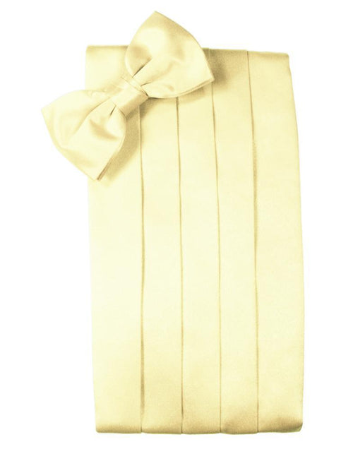 Canary Luxury Kids Satin Cummerbund Cardi