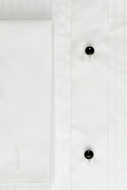 Charles White Spread Collar Tuxedo Shirt by Cardi