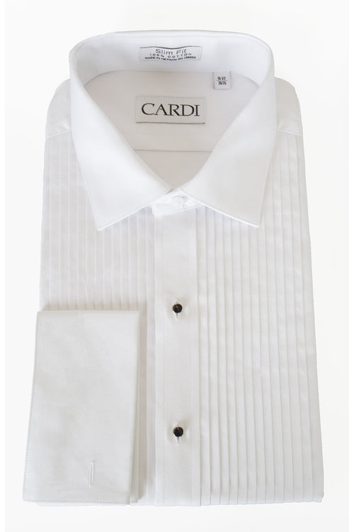 Charles White Spread Collar Tuxedo Shirt by Cardi