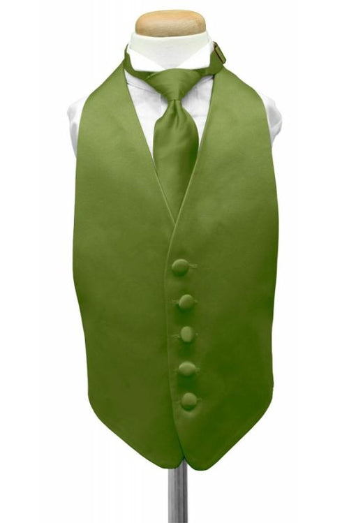 Clover Luxury Satin Kids Tuxedo Vest Cardi