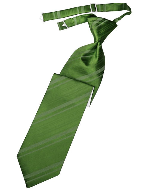 Clover Striped Satin Kids Necktie Cardi
