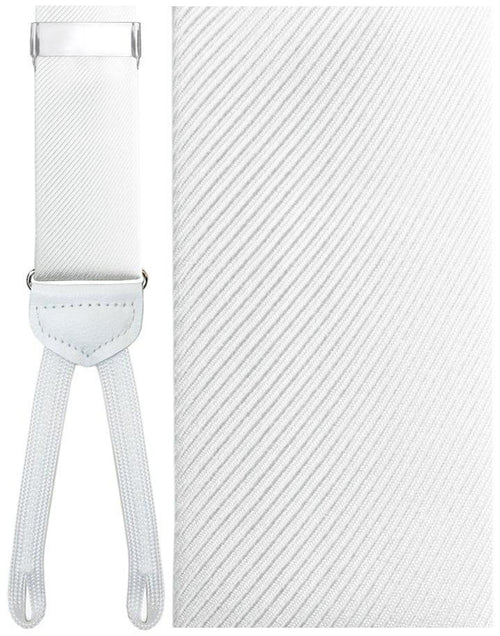 Firenze White Suspenders by Cardi