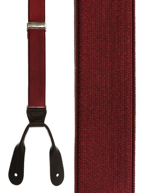 French Satin Burgundy Suspenders Cardi