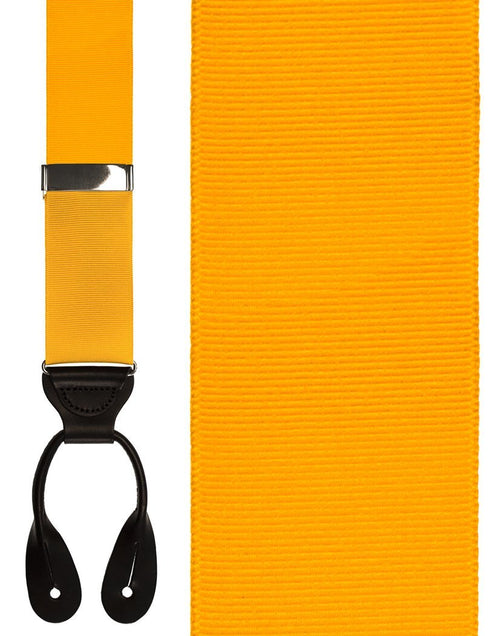 Gold Grosgraine Ribbon II Suspenders Cardi