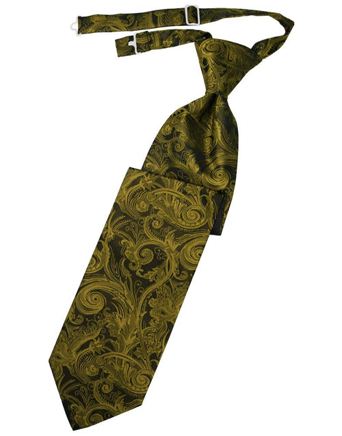 Gold Tapestry Kids Necktie by Cardi