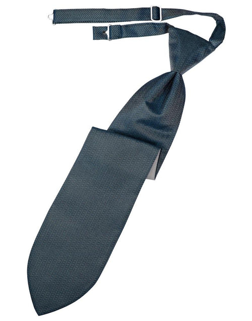 Haze Blue Herringbone Kids Necktie by Cardi