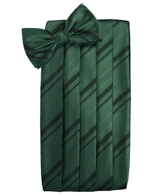 Holly Striped Satin Cummerbund Cardi