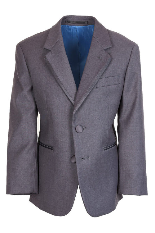 Infinity Kids Steel Grey Tuxedo Jacket (Separates) Cardi