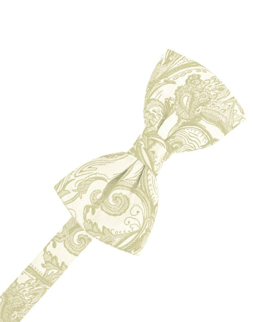Ivory Tapestry Kids Bow Tie Cardi
