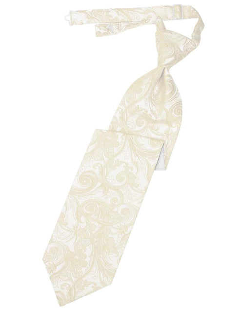 Ivory Tapestry Kids Necktie Cardi