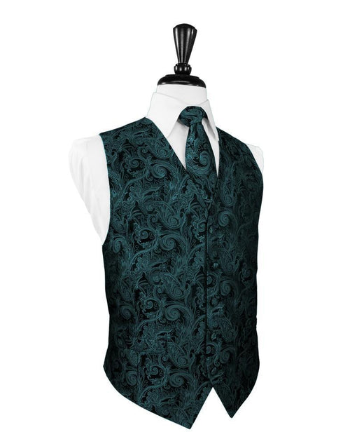 Jade Tapestry Tuxedo Vest by Cardi