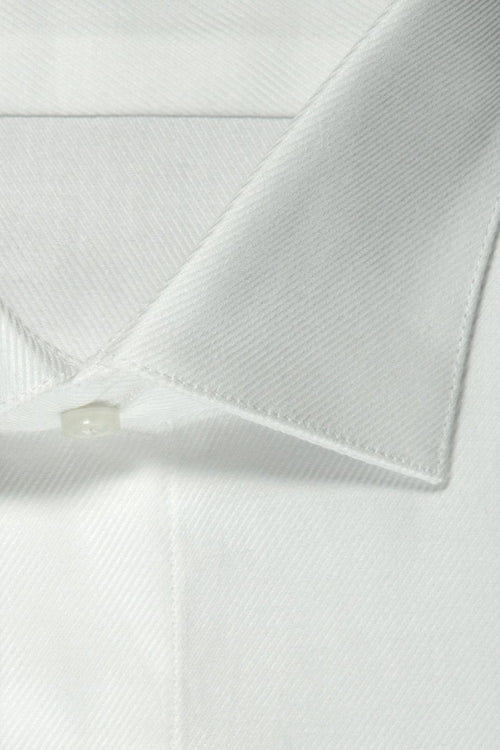 Jamison White Twill Spread Collar Dress Shirt by Cardi