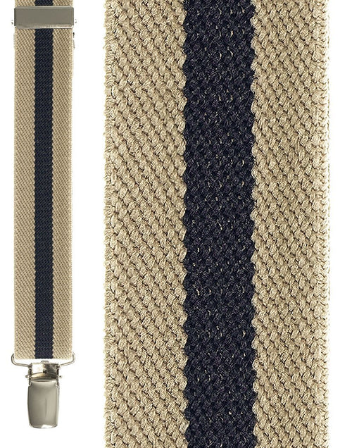 Khaki Navy Khaki Winston Suspenders by Cardi