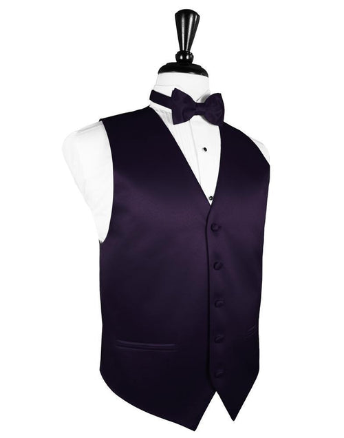 Lapis Luxury Satin Tuxedo Vest by Cardi