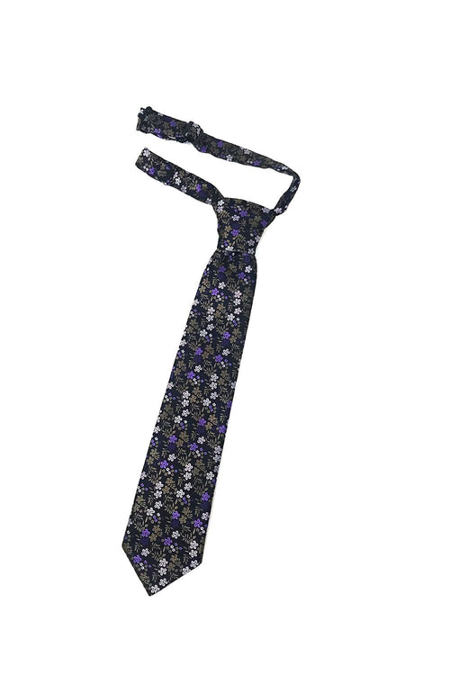 Lavender Enchantment Kids Necktie Cardi