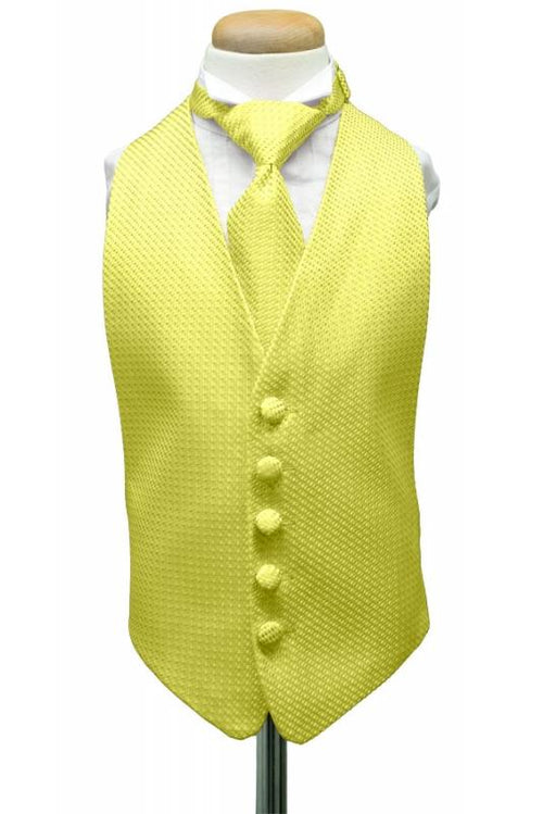 Lemon Venetian Kids Tuxedo Vest by Cardi