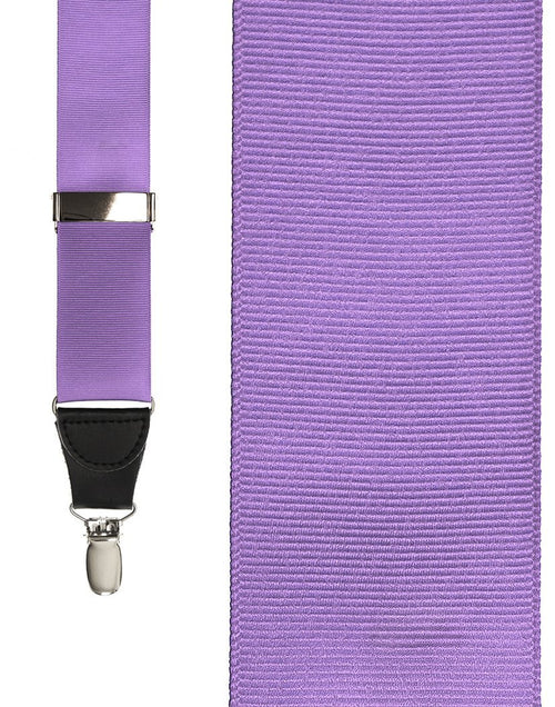 Light Purple Grosgraine Ribbon Suspenders by Cardi