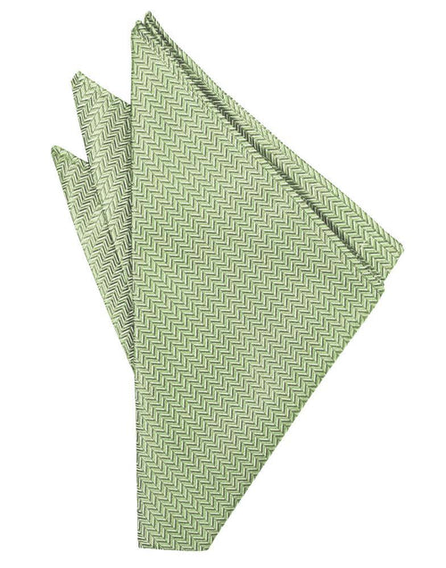 Mint Herringbone Pocket Square by Cardi