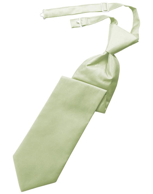 Mint Solid Twill Kids Necktie by Cardi