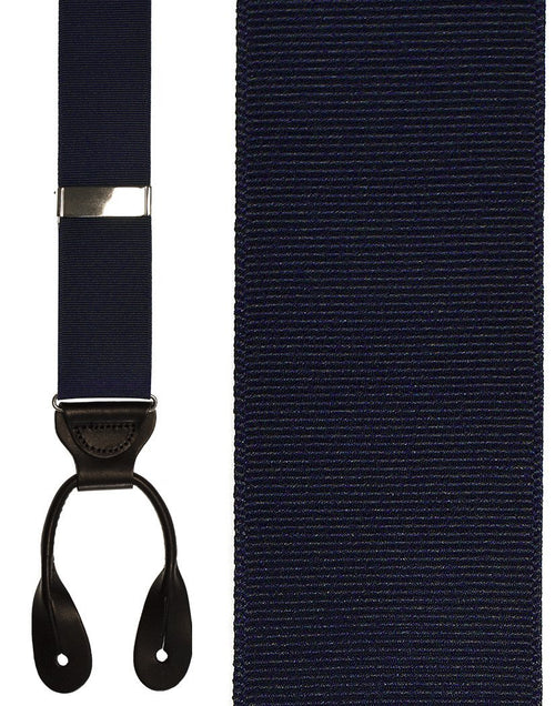Navy Grosgraine Ribbon II Suspenders by Cardi