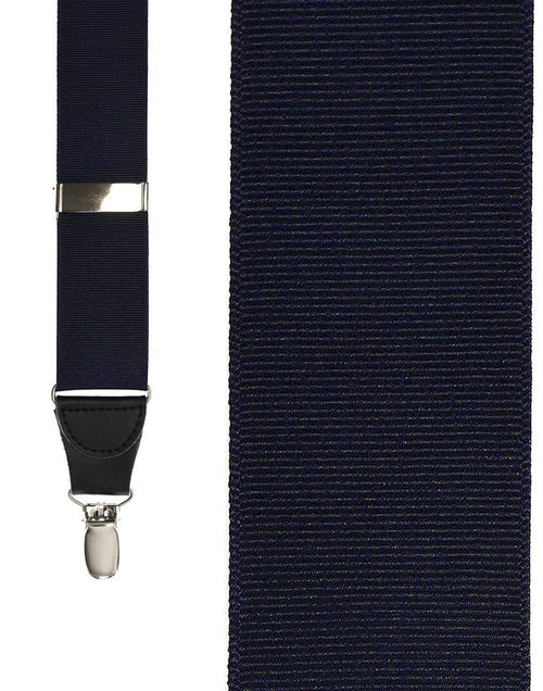 Navy Grosgraine Ribbon Suspenders by Cardi