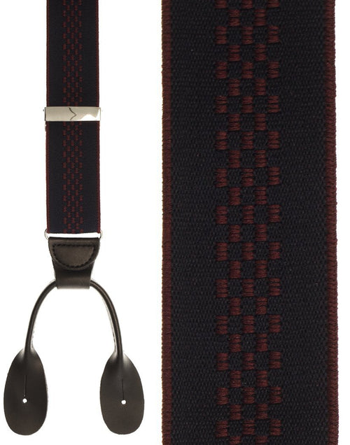 Navy Regency Suspenders by Cardi