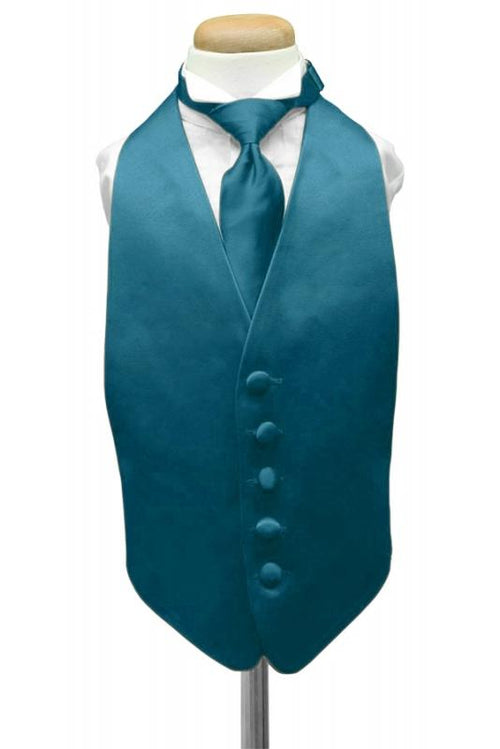 Oasis Luxury Satin Kids Tuxedo Vest Cardi