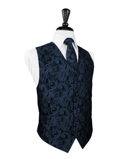 Peacock Tapestry Tuxedo Vest by Cardi