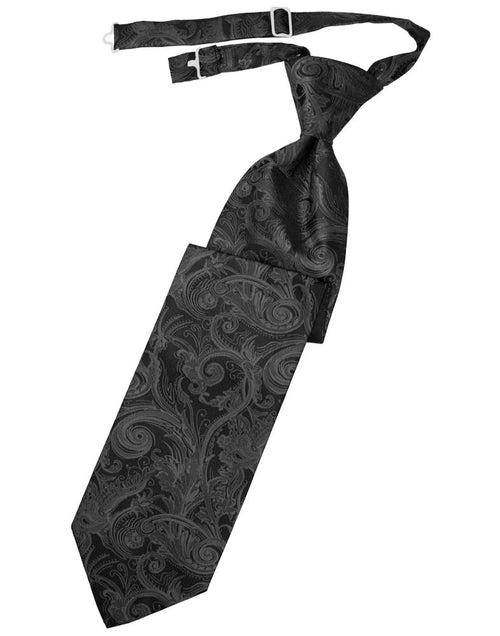 Pewter Tapestry Kids Necktie by Cardi