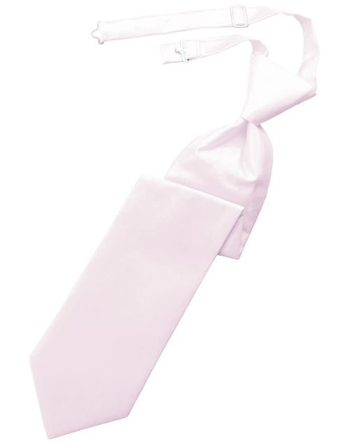 Pink Solid Twill Kids Necktie by Cardi