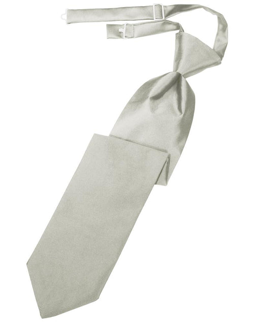 Platinum Luxury Satin Kids Necktie by Cardi